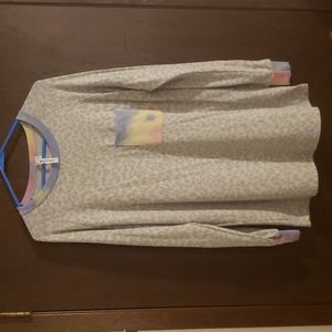 Animal Print Long Sleeved Top